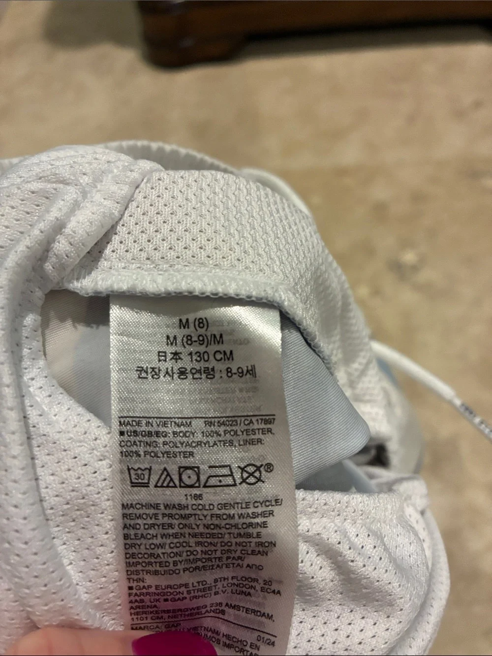 GAP Boys Blue Gradient Stripe Swim Trunks